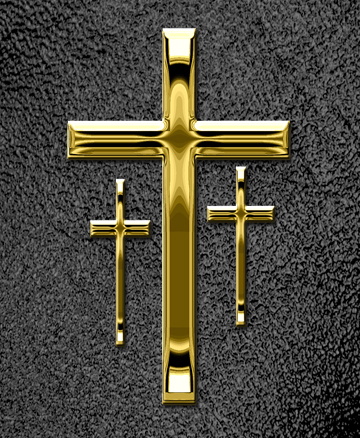 DMC 324 517 GD BK 3 Cross Gold Black PROOF